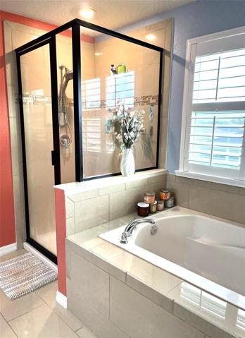 Master bedroom's Bathroom and separate shower stall