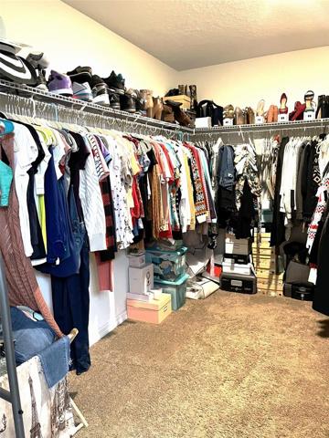 Master bedrooms walk in closet.