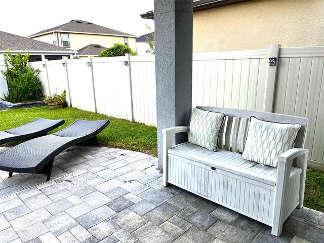 Backyard area