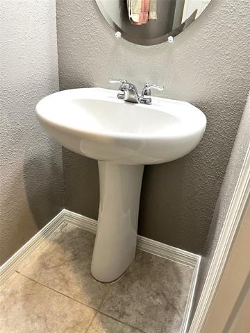 Half bathroom downstairs