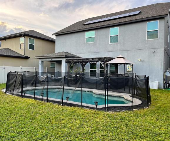 Children fenced pool