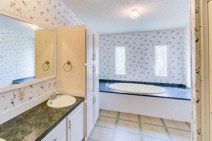 Master Bath with a seperate shower.