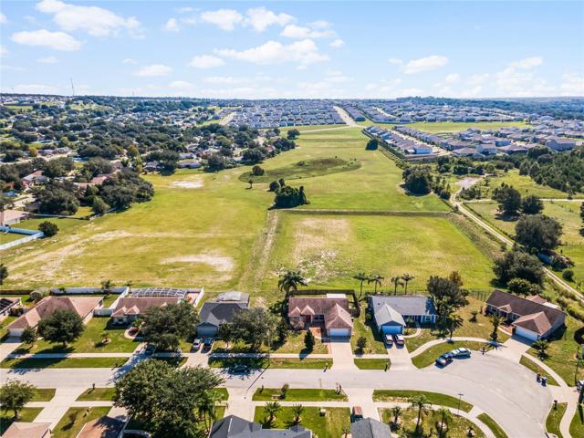 Front aerial looking East