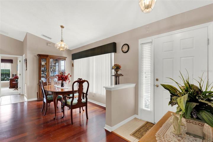 Front entry & dining room space
