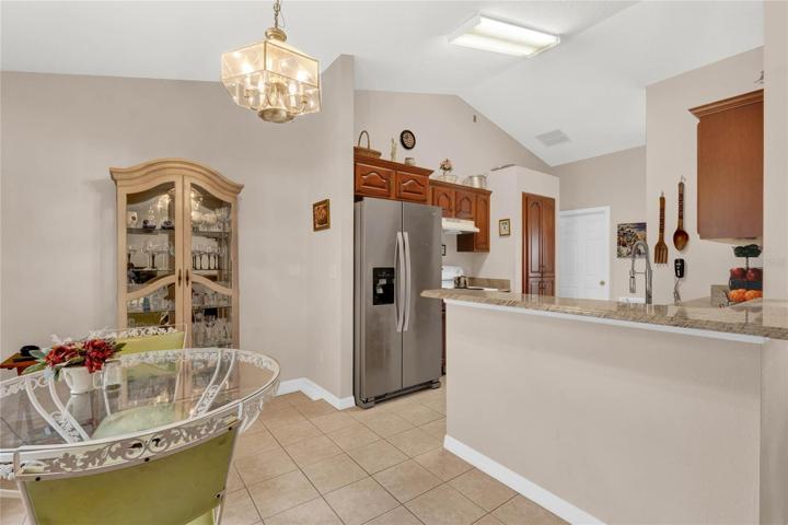 Enough space for 4-5 barstools