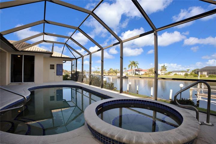 View from lanai/pool/spa overlooking the waterfront canal