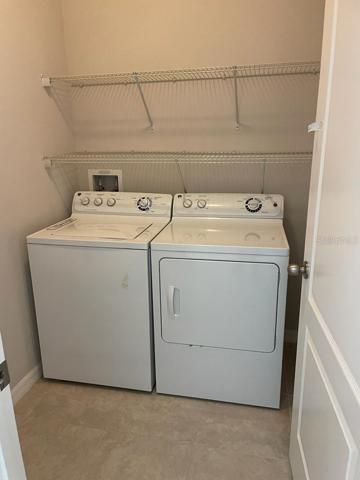 Washer and dryer included