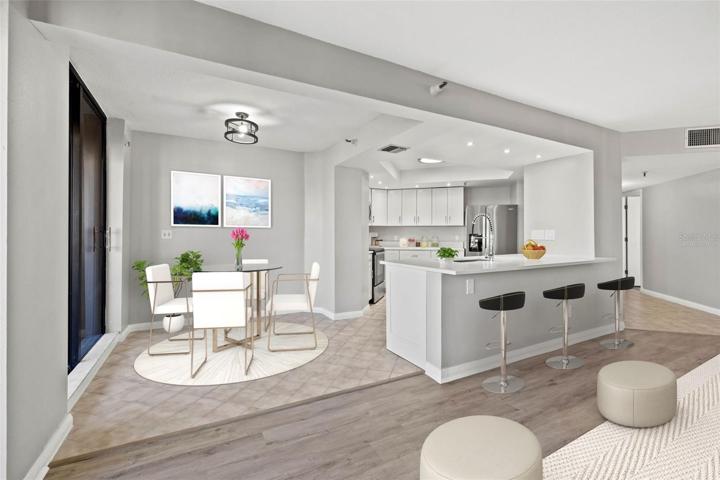 Breakfast Nook - Virtually Staged