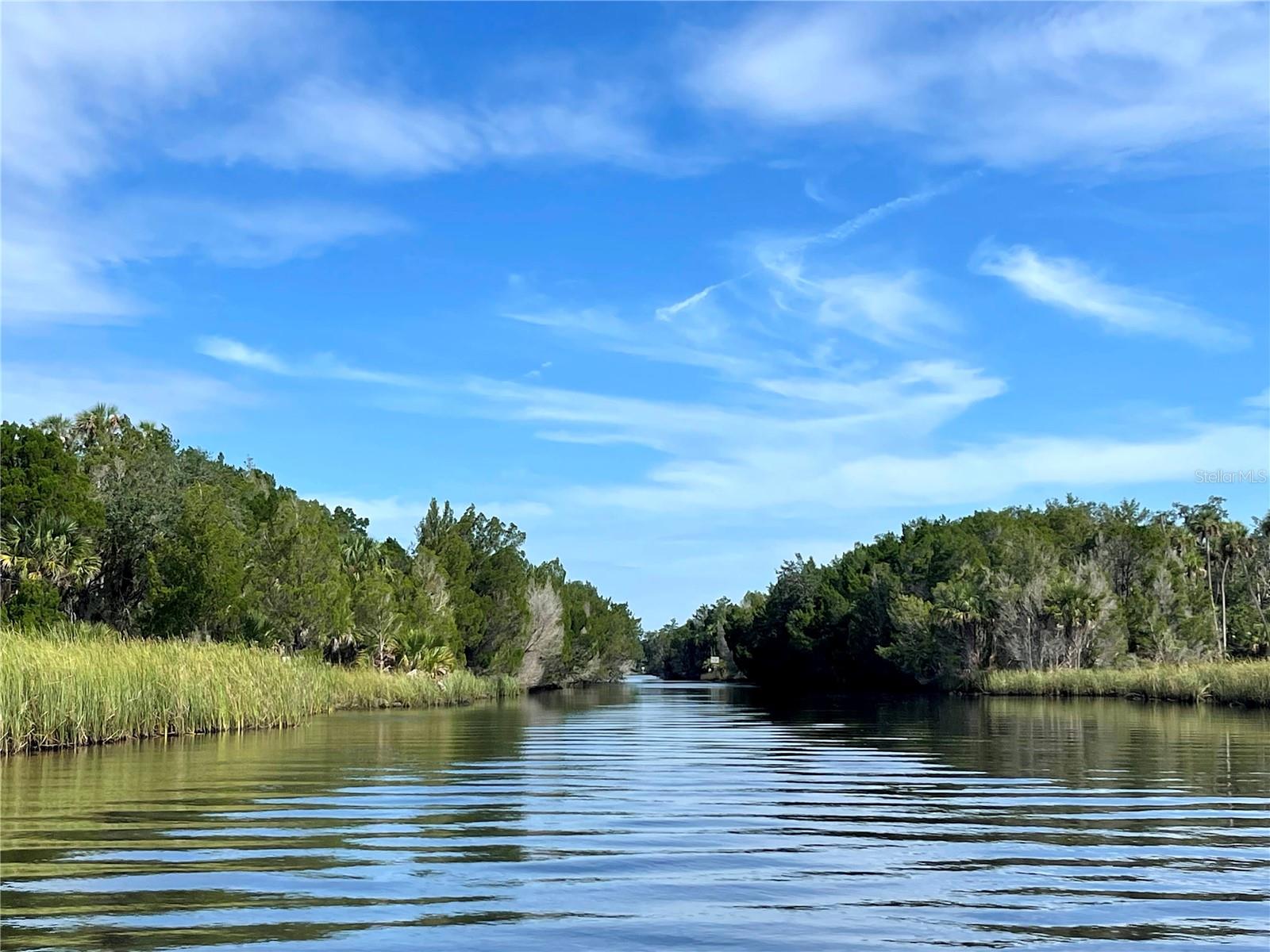 Entrance to canal that leads to the neighborhood from Crystal River