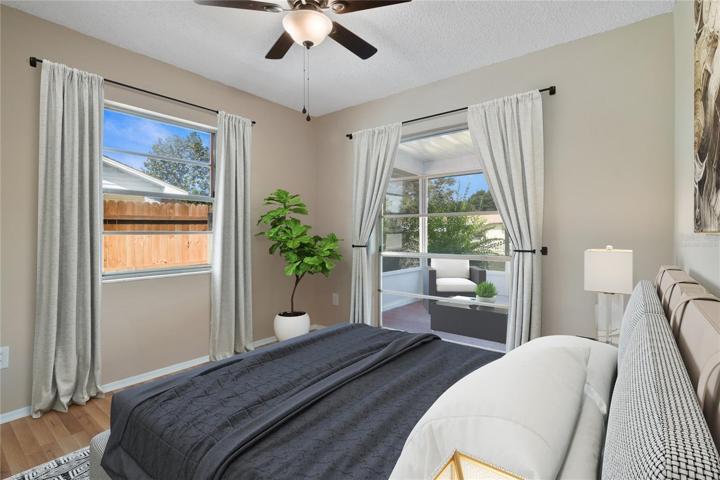 SECOND BEDROOM. Virtually Staged.
