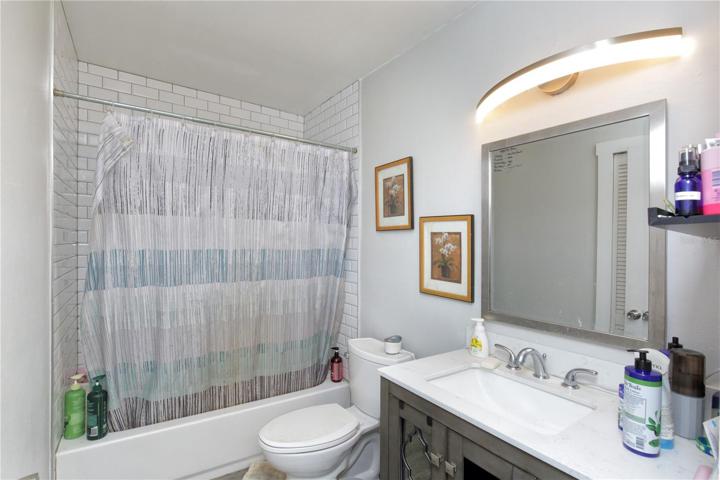 Remodeled guest bathroom.