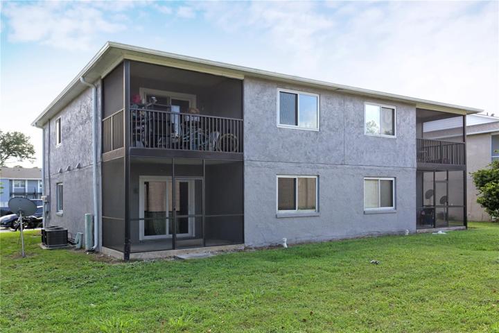 The back of the unit on the east side of the building.