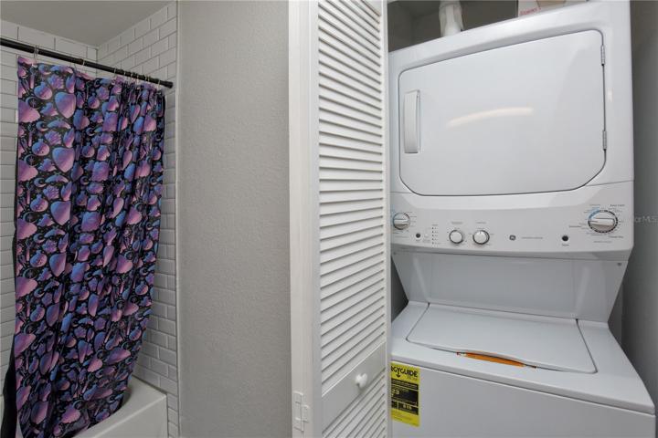 Each unit has an indoor washer and dryer.