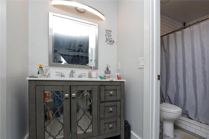 The remodeled bathroom ensuite.
