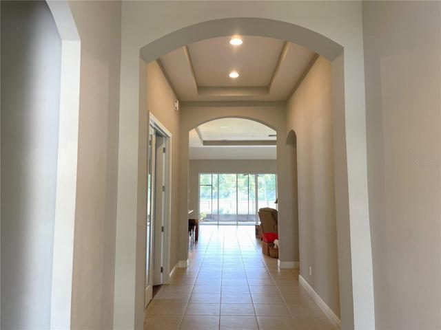 Tray Ceiling in Foyer