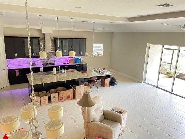 Elevated View of Lanai, kitchen, family room