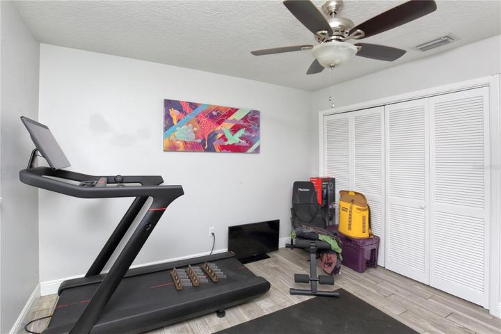 The guest bedrooms have plenty of closet space.