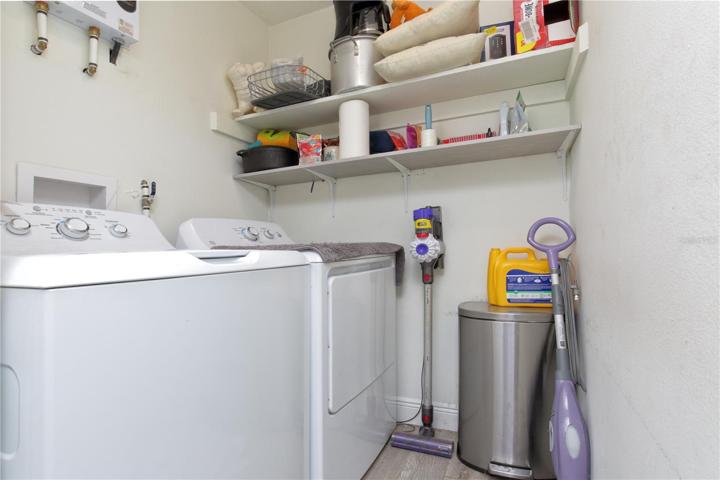 Indoor laundry room beats going to the laundromat!
