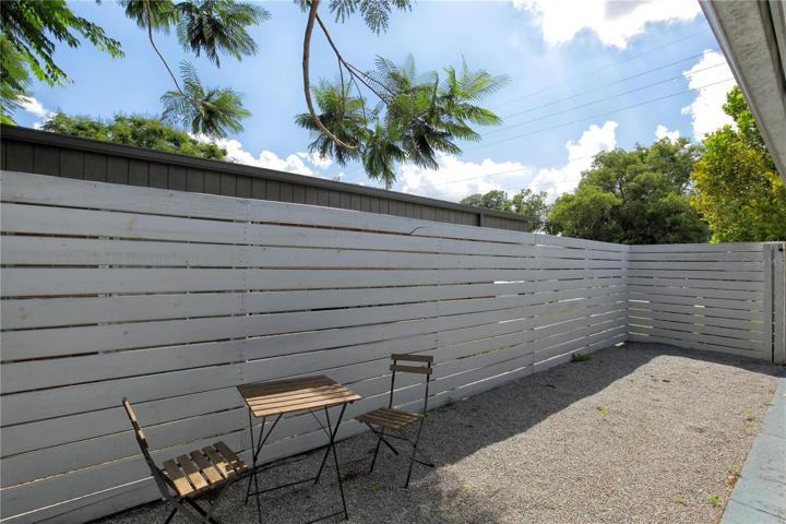 Another view of the unit on the southwest side of the quadraplex.