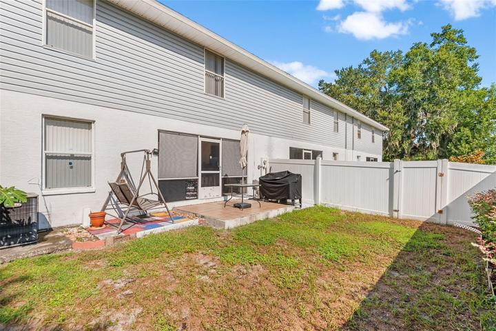 Fully Fenced Back Yard