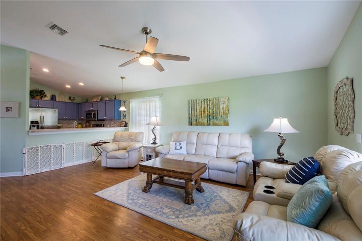 Family Room with luxury flooring