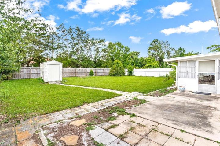 Back Patio and Backyard Area