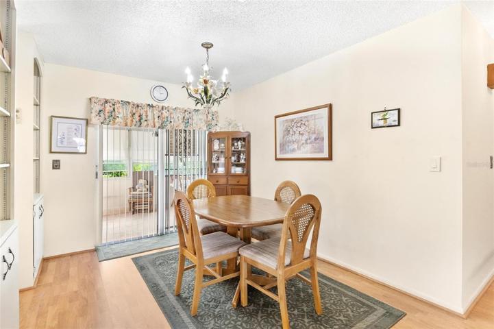 Dining Area with Sliding Doors to Florida Room