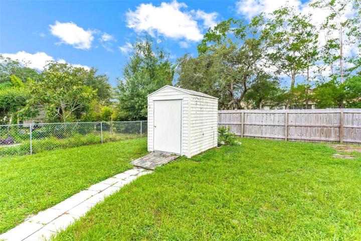 Backyard with Outdoor Shed