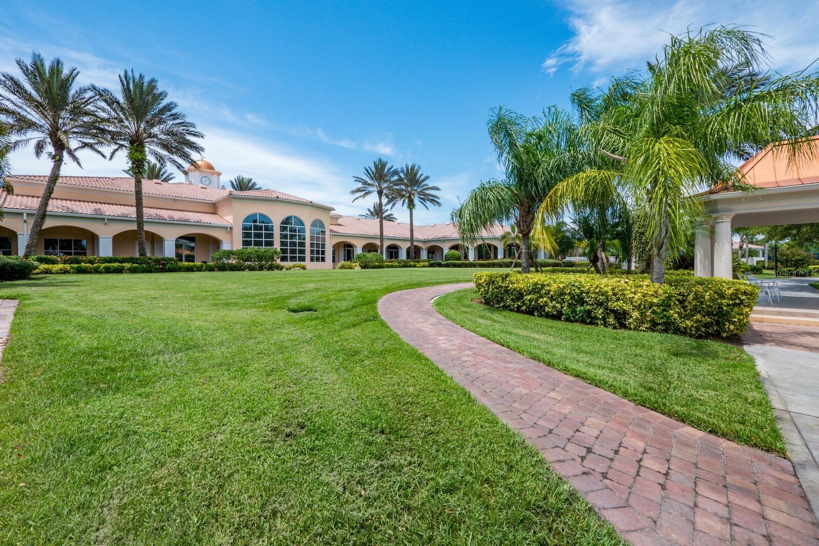 Clubhouse and event lawn