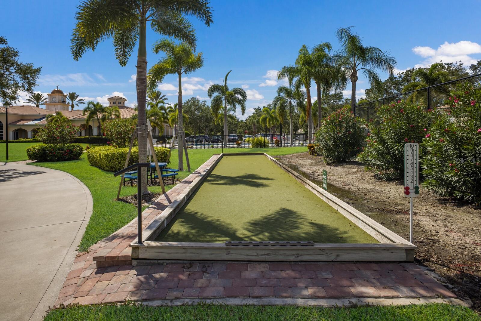 Bocce ball court