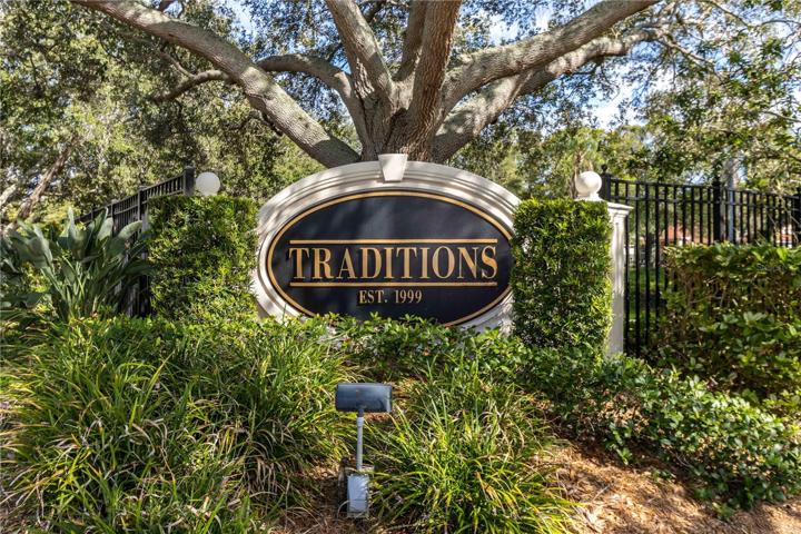 Traditions gated community with 44 custom homes.