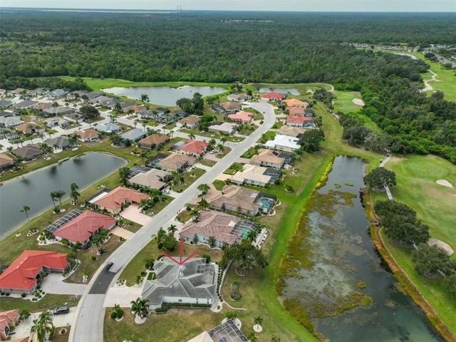Aerial House Pond, Renaissance Golf Course & Conservation View
