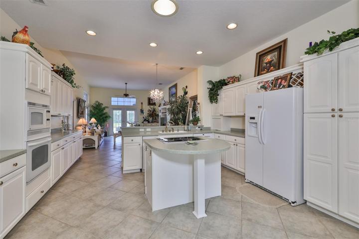 Large Kitchen, Ample Cabinets & Counter Space Opens to the Great Room