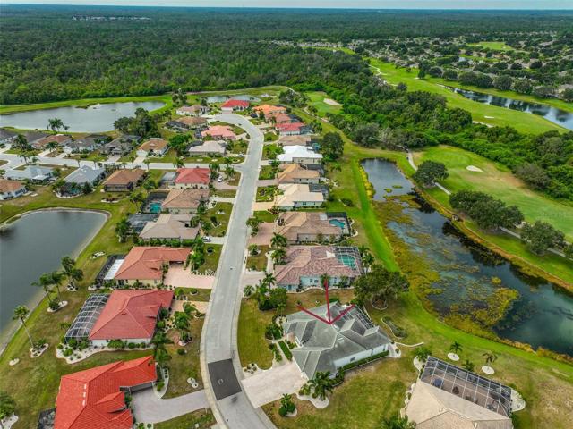 Aerial House Pond, Renaissance Golf Course & Conservation View
