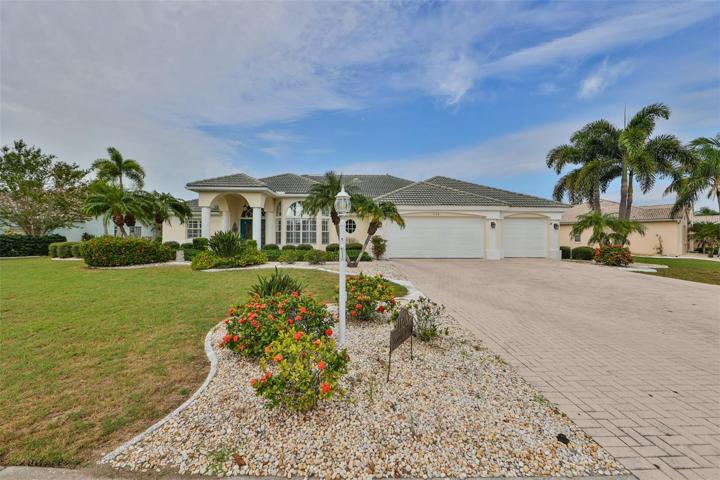 Front View, 3 Car Garage, Paved Driveway