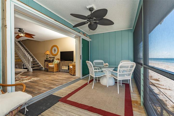 Rear Deck  and Living Area.