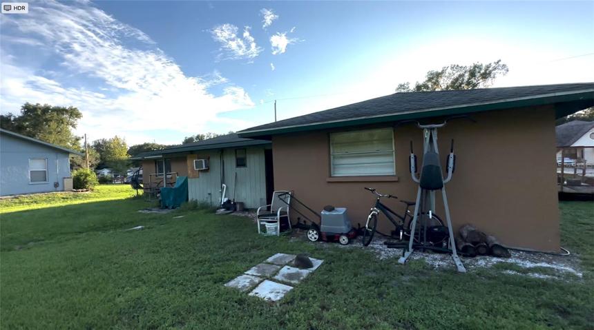 rear of property