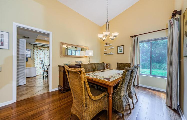 Dining room off eat in kitchen