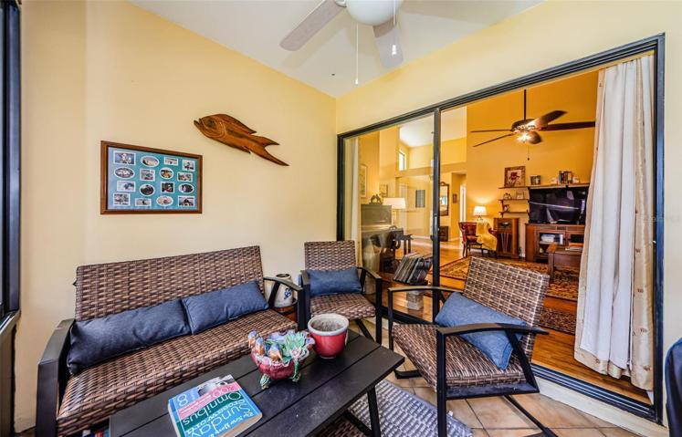 Florida room looking into family room
