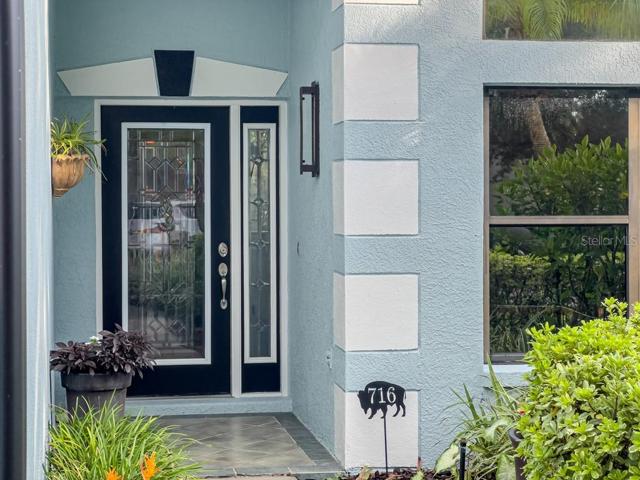 Beveled glass front door