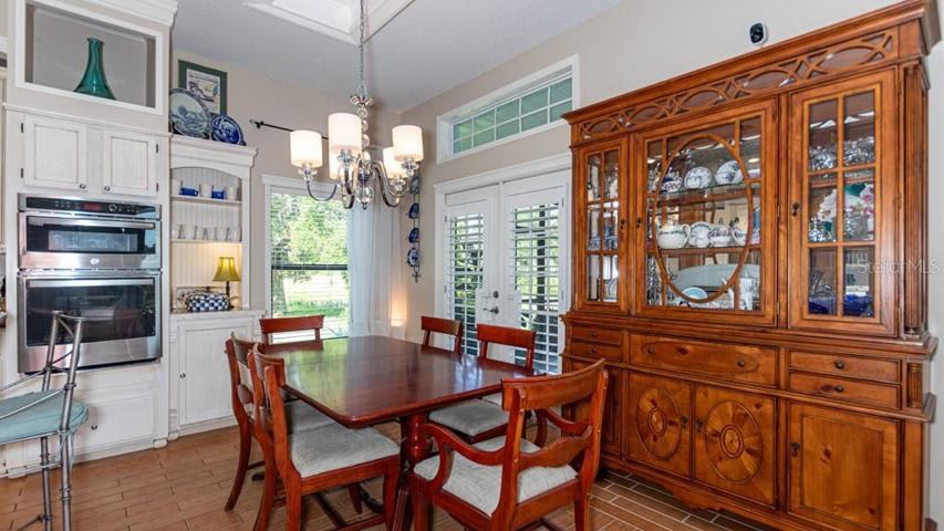Spacious dining area