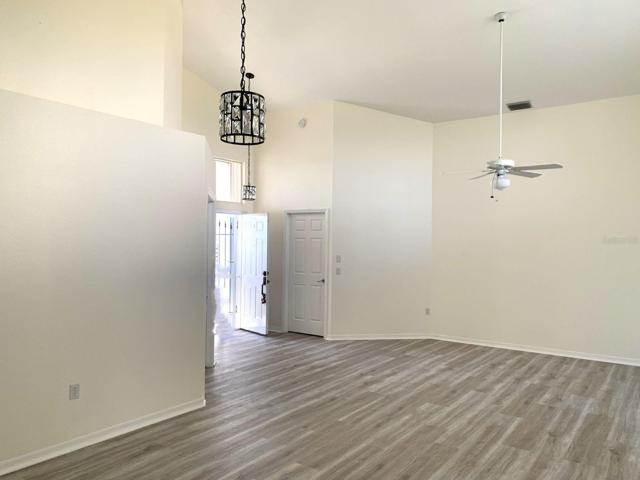 Entrance thru front door