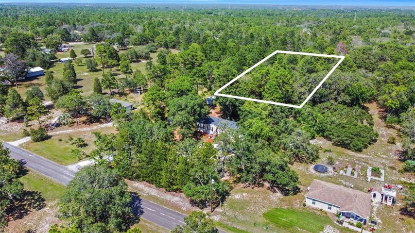 Lot is directly behind home