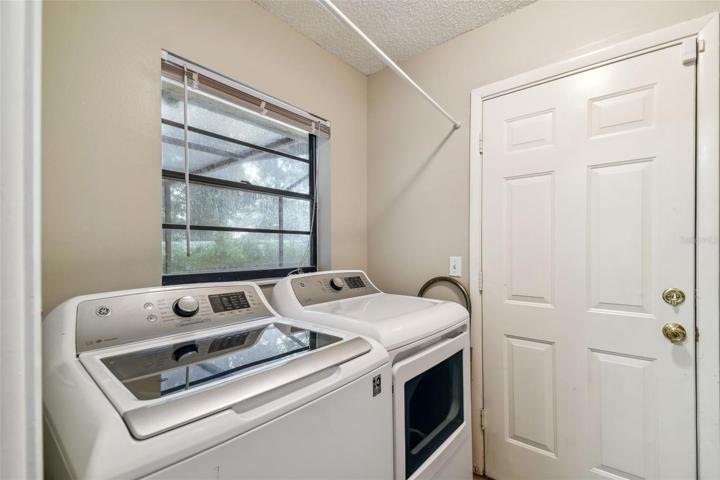 In house laundry room.