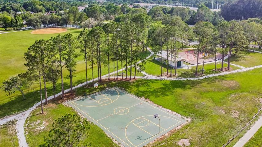 Community basketball court.