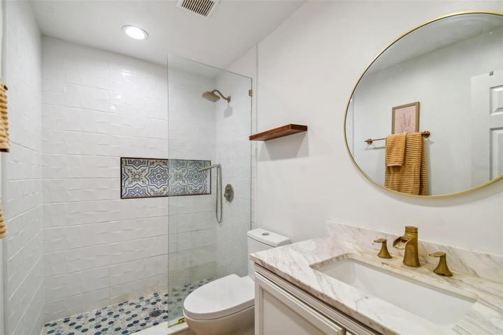 updated guest bathroom.