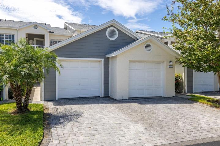 Your new home has its own 1 car garage (on the left)