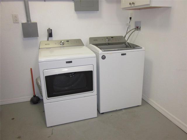 Utility area in garage