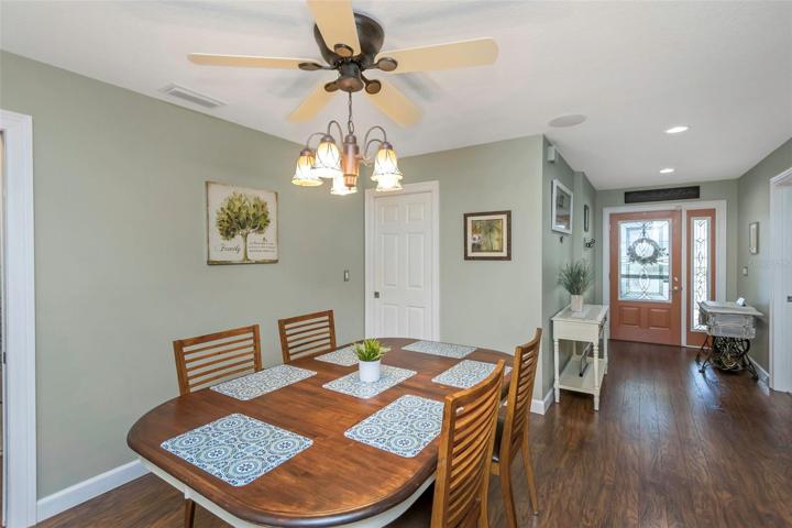 Dining Room w/door to laundry and garage