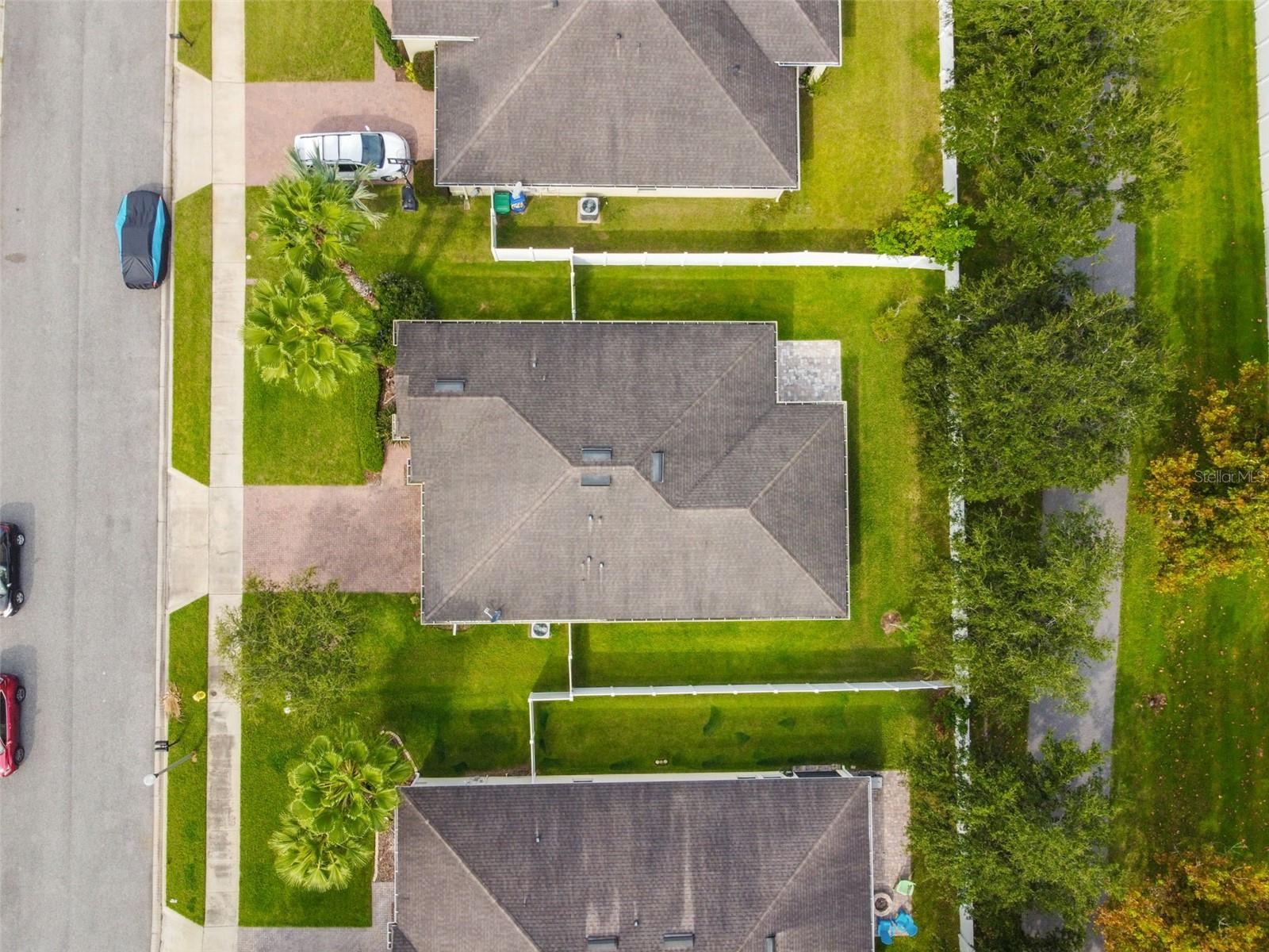 Another view of the home from overhead